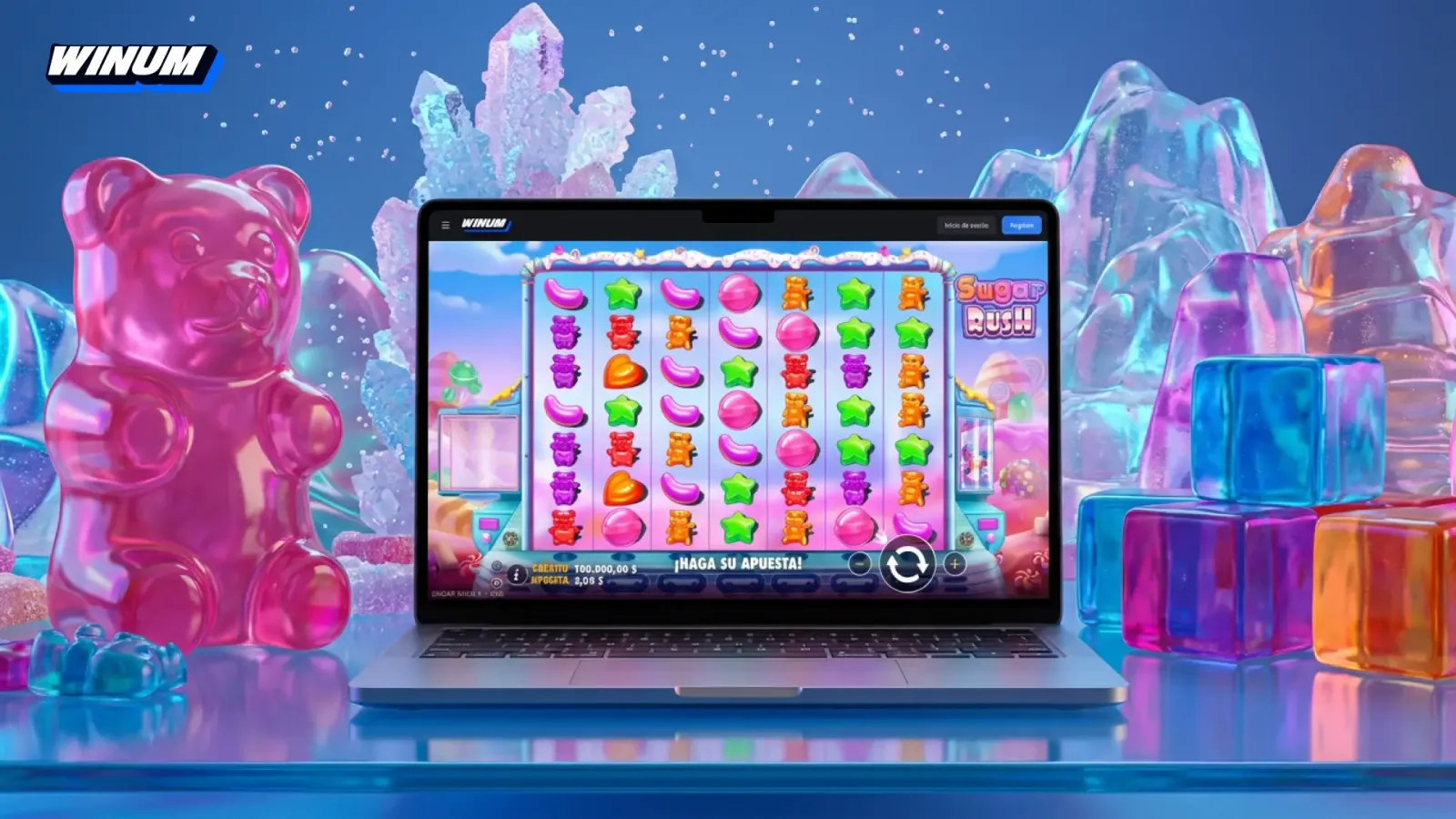 Sugar Rush en Winum Argentina: reseña, demo y multiplicadores x128